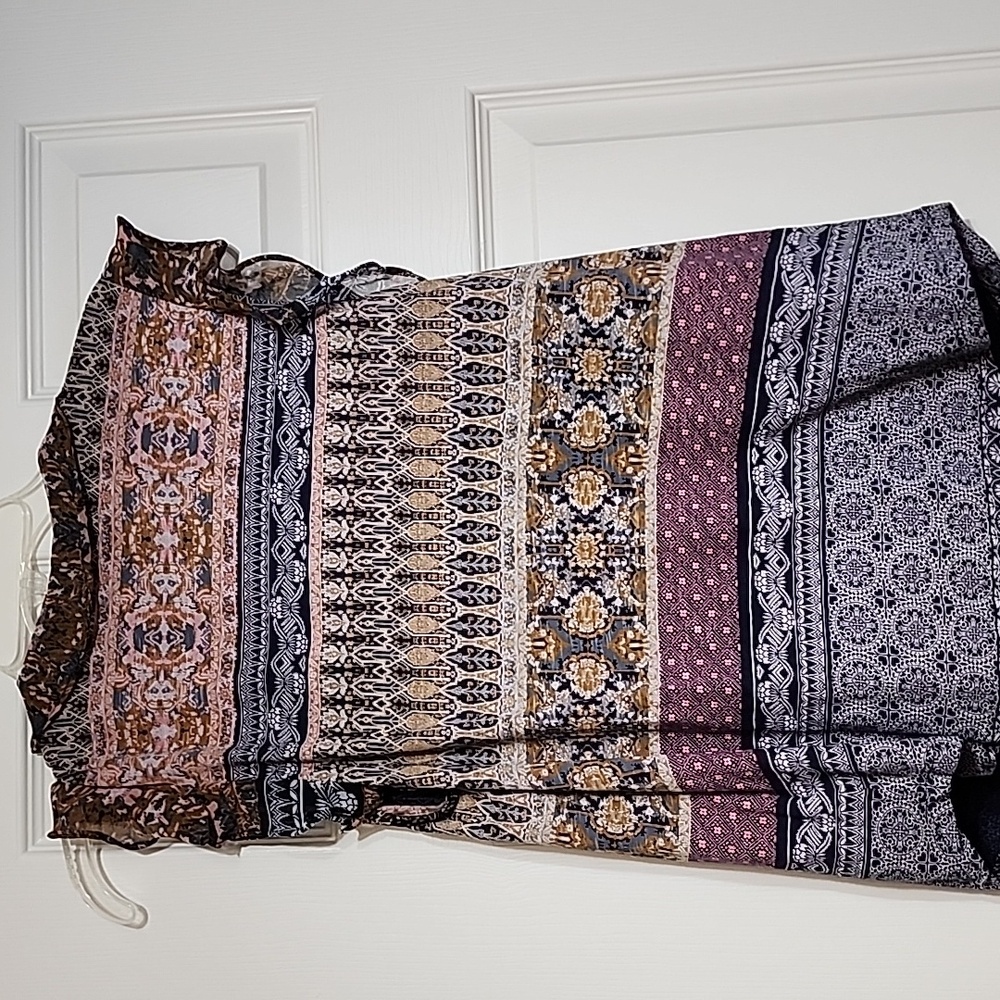 Lucky Brand Bohemian Patterned Sleeveless Top - Picture 3 of 3